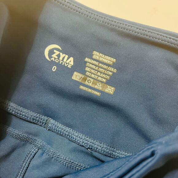 Zyia Active Light And Tight High Rise Leggings Size 0 Blue - Picture 7 of 13